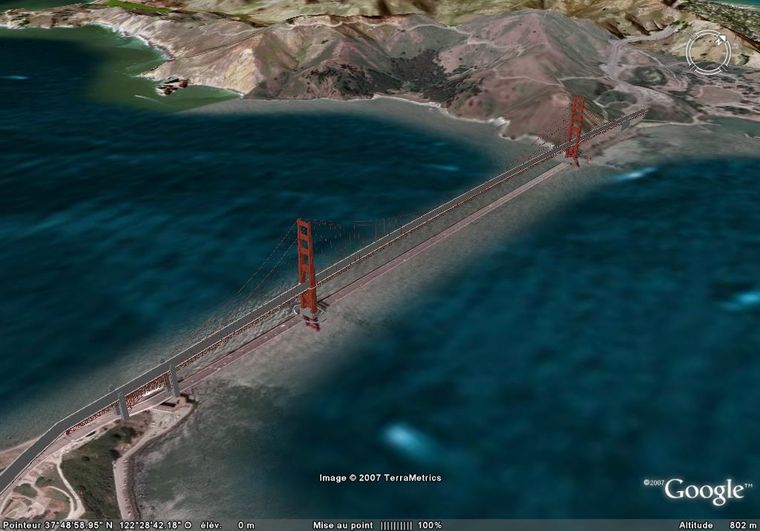 Golden Gate Bridge 3D textur
