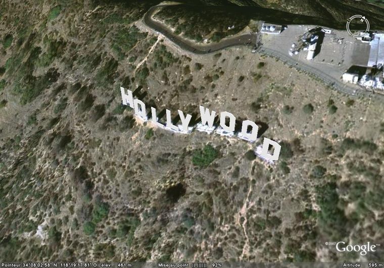 Hollywood Sign 3D textur