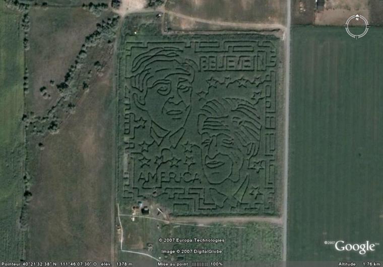 Labyrinthe, W.Bush et John Kerry