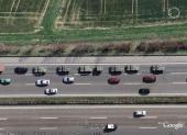 Hummers sur l'autoroute