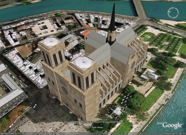 Notre-Dame de Paris 3D textur