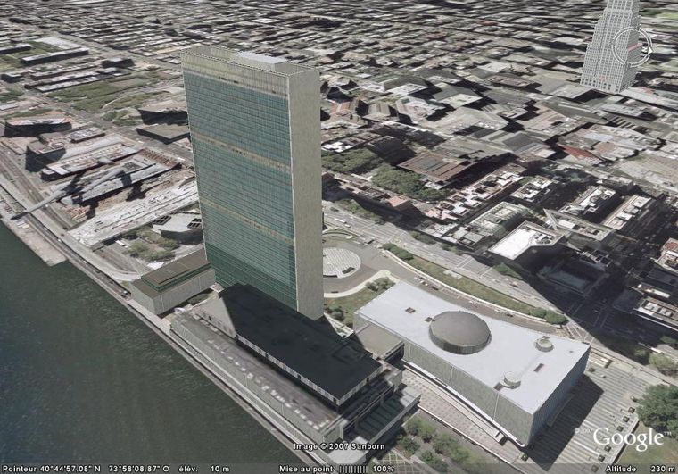 ONU ( Nations Unies ) 3D textur