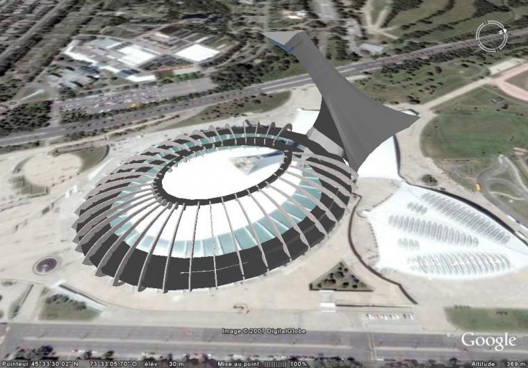 Stade Olympique de Montral 3D textur