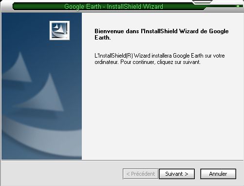 installation google earth