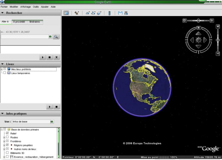 installation google earth